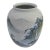 Monumental Chinoiserie Botanical Japanese Scenic Baluster Vase With Calligraphy Signature For Sale