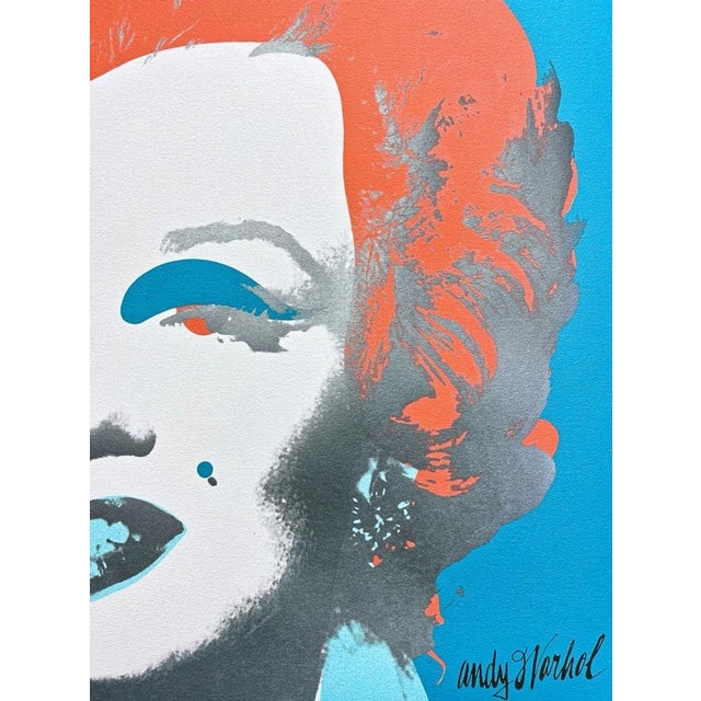 After Andy Warhol, Marilyn Monroe Blue-Red, 1980s, Print For Sale - Image 4 of 6