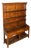 19th Century Welsh Country Cupboard Dresser with Open Shelves and Three Drawers For Sale