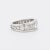 Art Deco Wedding Band with 1.5 Carat Drop Diamonds, Size 4.75 For Sale - Image 6 of 6