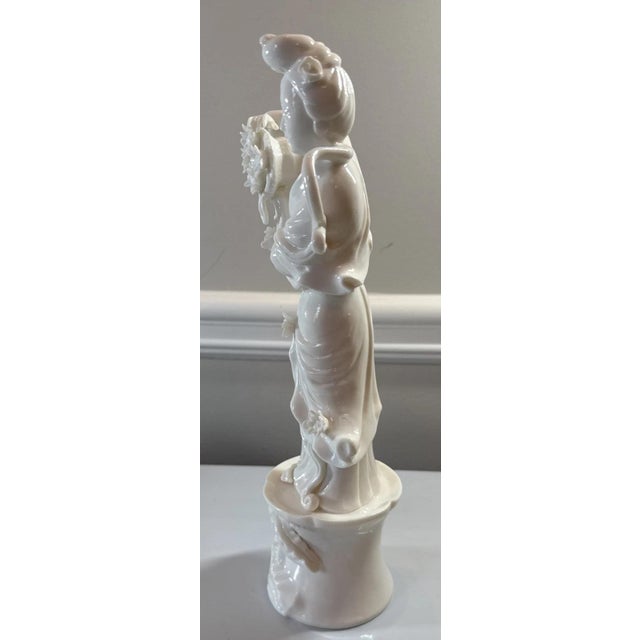 Antique Chinese Blanc De Chine Guanyin Figure, Circa 1930 For Sale In Atlanta - Image 6 of 10