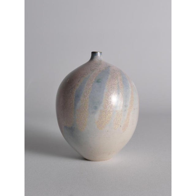 Late 20th Century Scandinavian Modern Studio Stoneware Vase from Bo Scullman For Sale - Image 10 of 18
