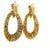 Vintage American 18k Gold 5 Carat Diamond Articulated Hoop Earrings, Pair For Sale - Image 9 of 14