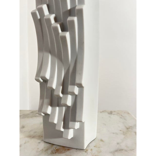 Vintage Bisque Porcelain Vase by Heinrich Fuchs for Hutschenreuther, 1960s For Sale - Image 9 of 14