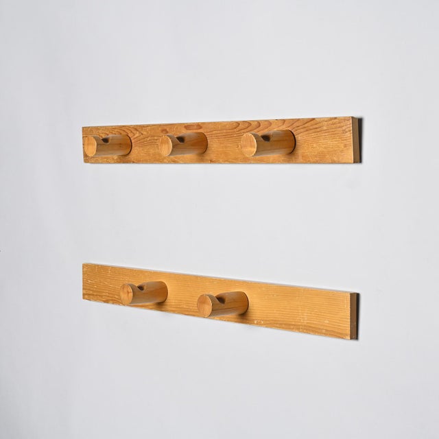 Vintage French Coat Racks by Charlotte Perriand, 1970s, Set of 2 For Sale - Image 10 of 10