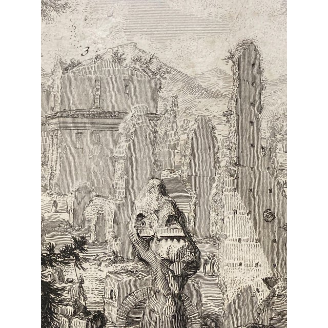 Giovanni Battista Piranesi, Vew of the Remains of the Mausoleums, Original Eau-Forte Etching, 1800s For Sale - Image 14 of 18