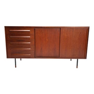 Mid-Century Modern Danish Wooden Sideboard, 1960s For Sale