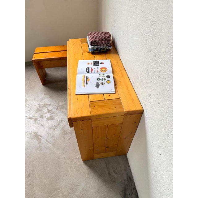 Vintage Pine Desk Selection by Charlotte Perriand, 1970 For Sale - Image 16 of 18