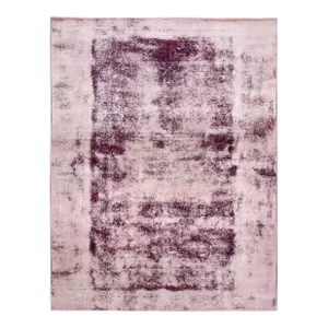 Vintage Overdyed Handmade Purple Wool Rug