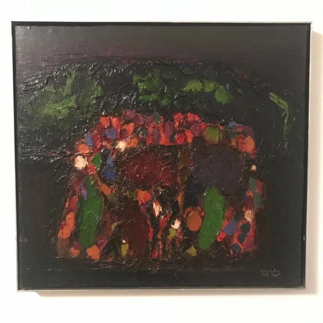 Abstract Expressionist Ralph Rosenborg: "Mountain Landscape" 1956-1960 For Sale - Image 11 of 11