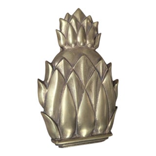 Vintage Metalcrafters Brass Pineapple Door Knocker For Sale