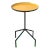 1980 Herman Miller Style Yellow Enamel Tray Side Table Black Iron Gazelle Base For Sale