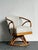 Mid 20th Century Vintage 1950s Heywood Wakefield Bent Rattan Swivel Chair For Sale - Image 5 of 12