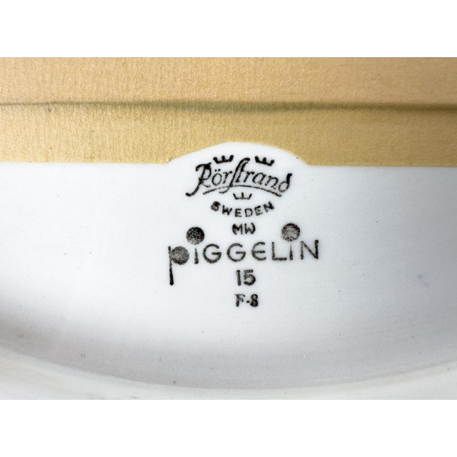 1970s Swedish Piggelin Porcelain Wall Mirror by Marianne Westman for Rörstrand For Sale - Image 13 of 14