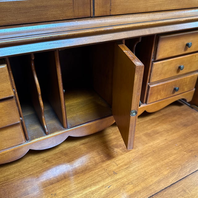 Early American Chippendale Style Secretary Desk For Sale - Image 9 of 14