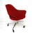 6 Eero Saarinen Upholstered Rolling Vintage Dining Chairs for Knoll For Sale - Image 9 of 16