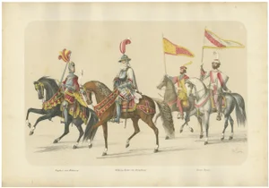 Grand Procession Wilhelm Herter Von Strasburg and the Lords of Bohemia, 1855, Paper