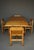 A set of four dining chairs with extendable dining table. This is a solid and well-made set. The table has two large drop...