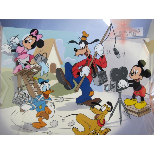 Mickey and Friends at the Cal Arts studio Original celluloid picture, made at the Cal Arts Studio for Members of the Walt...