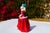 Early 20th Century Vintage Royal Doulton England 1946 Figurine Hn1992 Christmas Morn Lady in Red For Sale - Image 5 of 13
