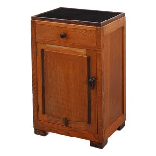 Amsterdam School Art Nouveau Nightstand, Netherlands, 1920s For Sale