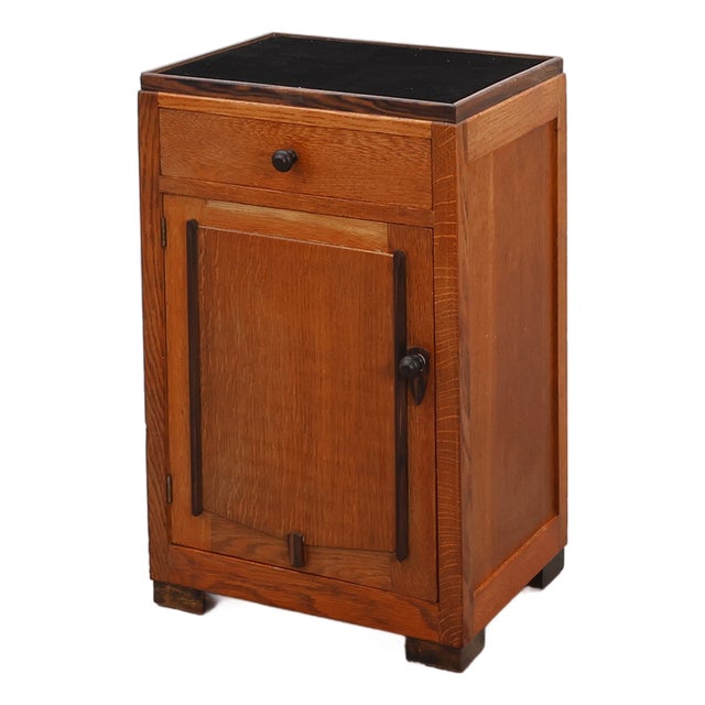 Amsterdam School Art Nouveau Nightstand, Netherlands, 1920s For Sale