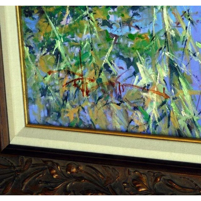 2000 - 2009 Robert Hagan"Lost in Thought"Embellished on Canvas Hand Signed For Sale - Image 5 of 6