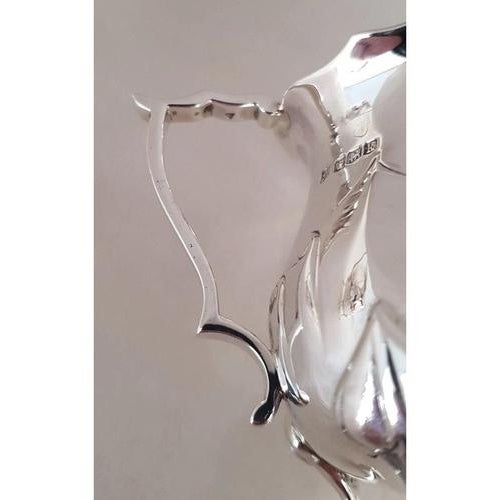 Arts and Crafts Sterling Silver Coffee Service from James Deakin & Sons, 1927, Set of 3 For Sale - Image 15 of 18