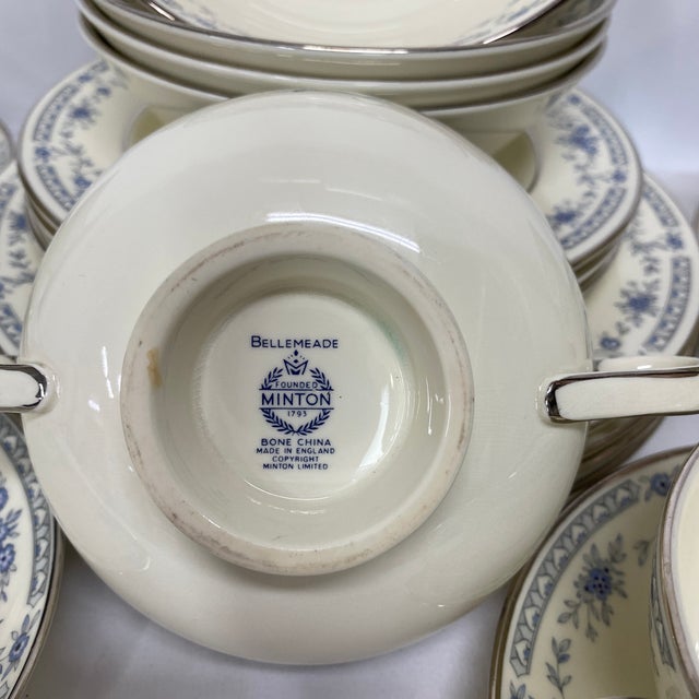 Minton Bellemeade Bone China Tea Set of 28 Chairish