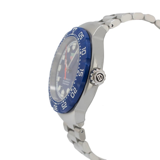 Tag Heuer Tag Heuer Formula 1 38mm Wby1112 Steel Blue Bezel and Dial Quartz Watch For Sale - Image 4 of 10