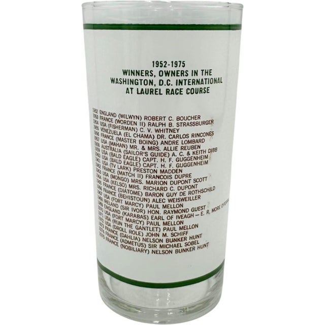 Glass Vintage Set 4 Washington, d.c. International Horse Show Glasses For Sale - Image 7 of 9