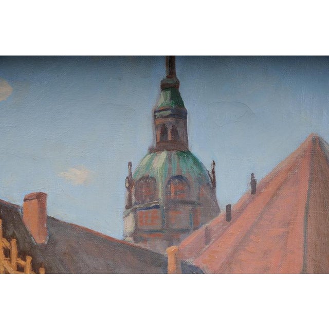 I. Wiehmann, Elector's Palace & St. Catherine's Church in Brandenburg, Oil Painting For Sale - Image 16 of 18