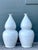 White Vintage Regency Monumental Crystal Glazed Ceramic Gourd Floor Vase - A Pair For Sale - Image 8 of 11