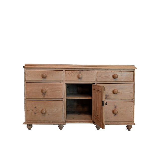 English Mid 19th Century English Pine Sideboard For Sale - Image 3 of 16