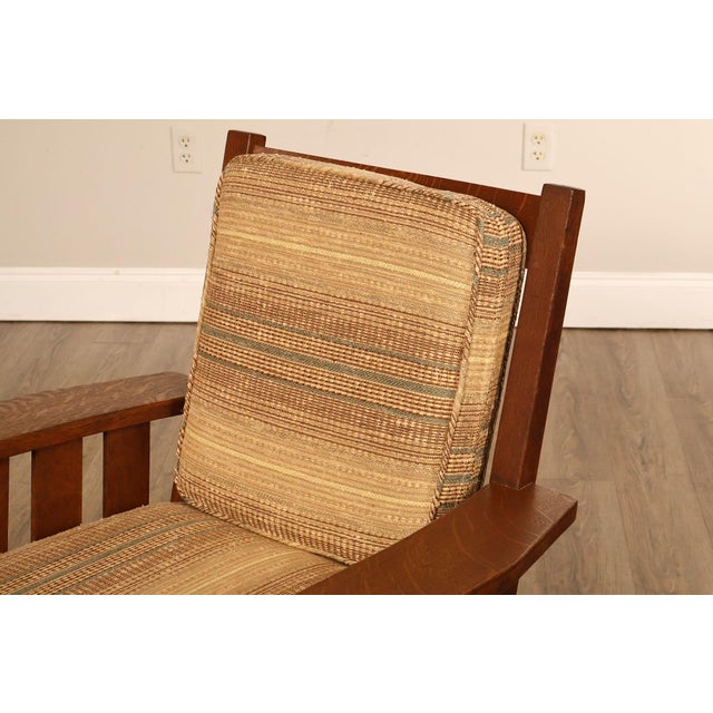 Mission Antique Lifetime Arts And Crafts Oak Rocking Chair For Sale - Image 3 of 18