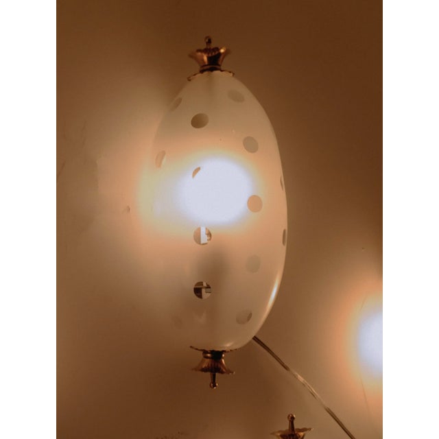 1940s Murano Glass and Brass Wall Lamp by Paolo Venini for Venini, Italy, 1940s For Sale - Image 5 of 7