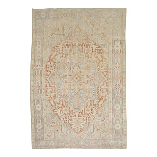 Antique Zabihi Collection Persian Heriz Rug - 7'11" x 11'1" For Sale