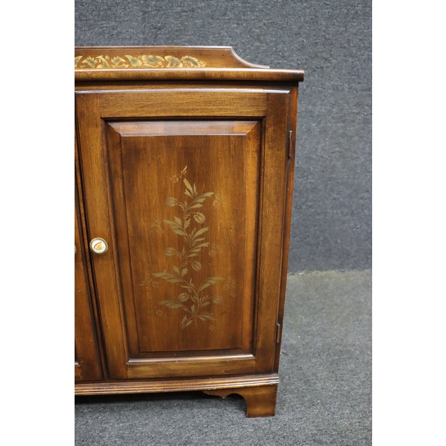 Hitchcock Stenciled Maple Two-Door Console Cabinet For Sale - Image 11 of 12