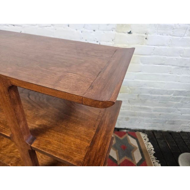 Brown Mid-Century Modern Edward Wormley for Drexel "Precedent" Pagoda Bookcase (Model #236) For Sale - Image 8 of 8