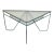 Vintage Corner Outdoor Patio Dining Table Attributed to Russell Woodard For Sale