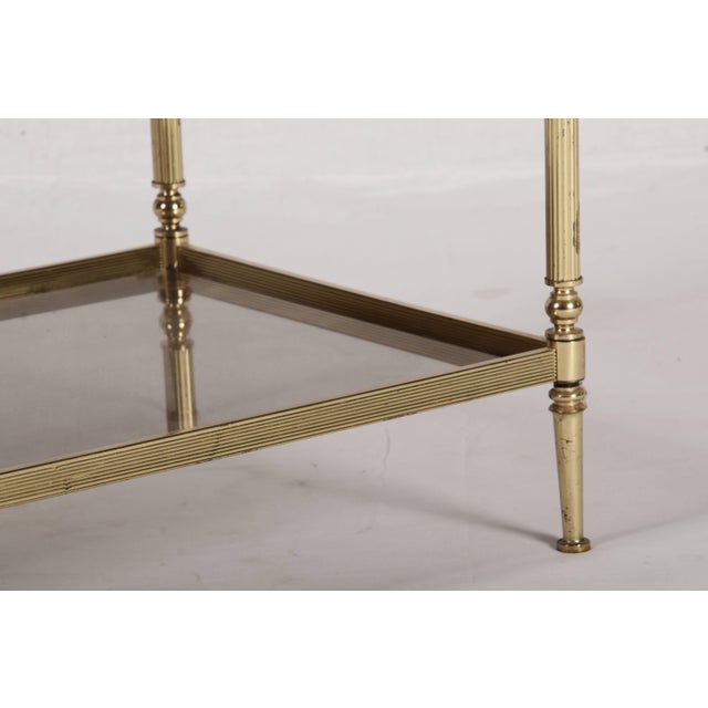 Vintage Neoclassical Brass Side Table, 1950 For Sale - Image 13 of 18