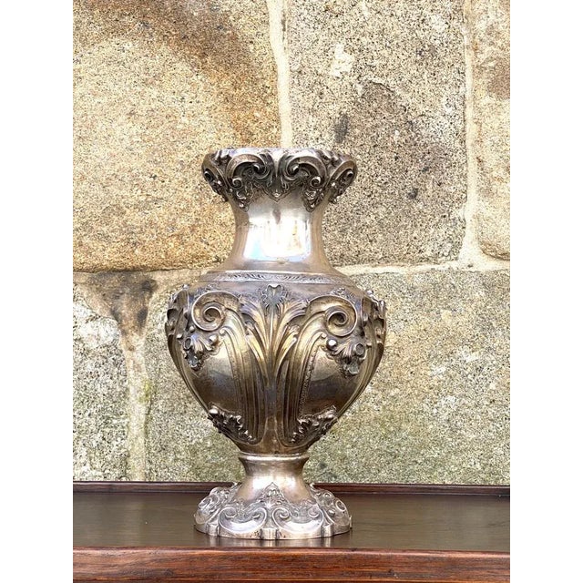 Silver Vase, 1950s For Sale - Image 9 of 9