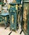 Green Pedestal With Gilded Bronze Ormolu & Hand-Finished Gold Leaf For Sale In Miami - Image 6 of 7
