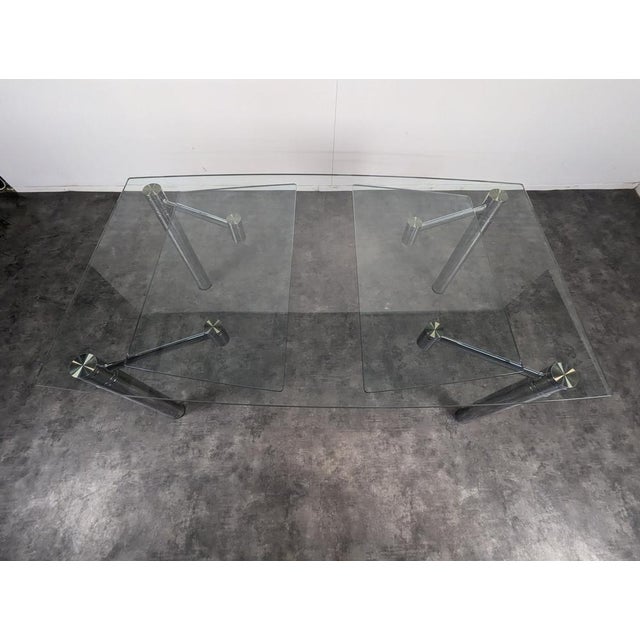 Extendable Coffee Table in Glass and Chrome For Sale - Image 13 of 14