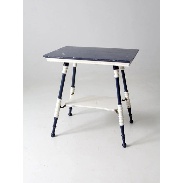 Antique Turned Leg Side Table For Sale - Image 11 of 13