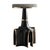 Art Deco "Quartina" Bar Stool With Stainless Steel and Bronze For Sale - Image 3 of 6