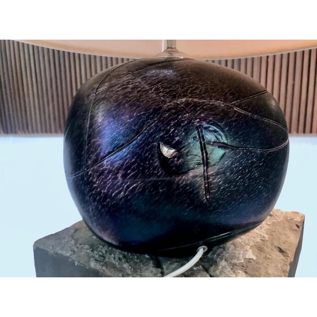 Boho Chic Art Glass Table Lamp by B. Vallien for Kosta Boda For Sale - Image 3 of 18