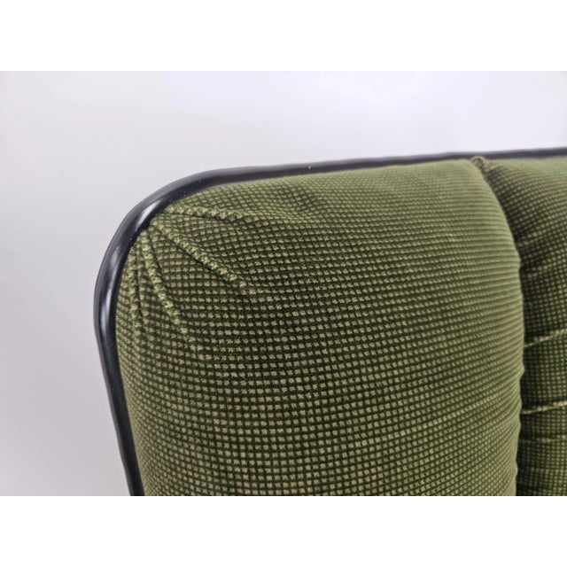 Metal Vintage Chairs in Chromed Metal and Green Fabric by Cazzaro, Design d'autore, 1970, Set of 2 For Sale - Image 7 of 18
