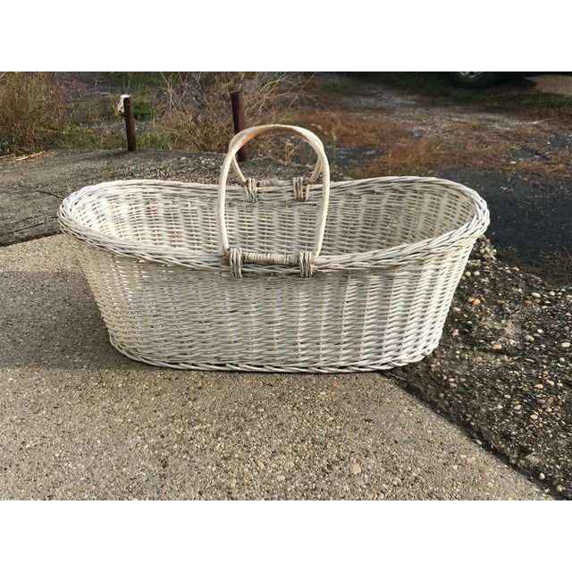 Rustic Wood Basket, 1960s For Sale - Image 6 of 6