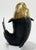 Vintage Brass and Black Koi Fish Sculpture or Vase For Sale - Image 4 of 9